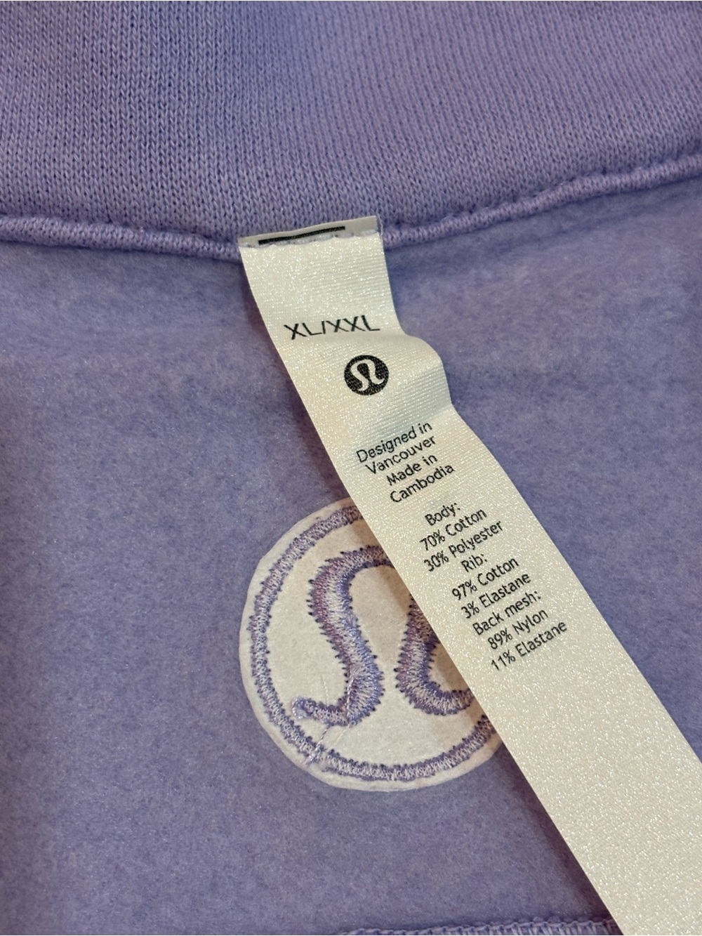 lululemon athletica Lavender Half-Zip Cowl Pullover - Picture 2 of 3